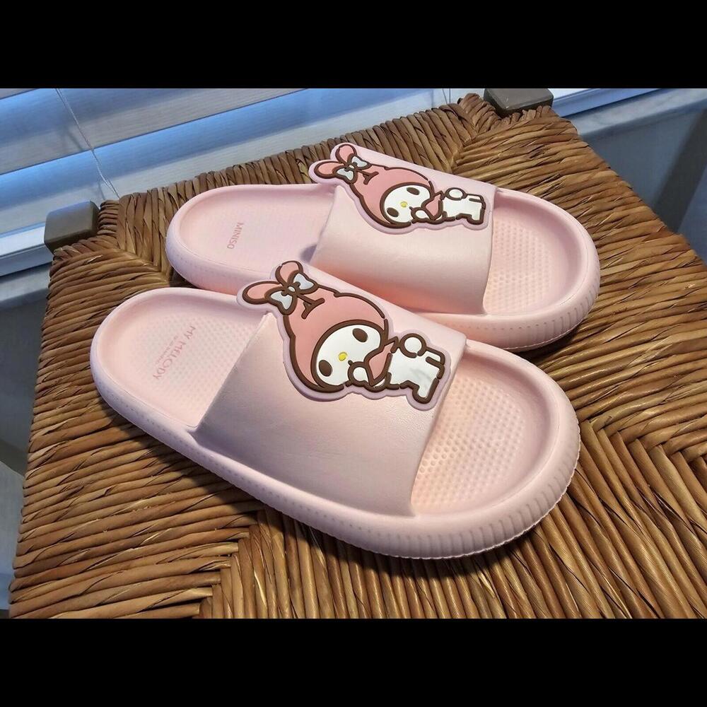 BRAND NWOT Sanrio 🩷 Miniso 🩷 My Melody Slippers 9 US